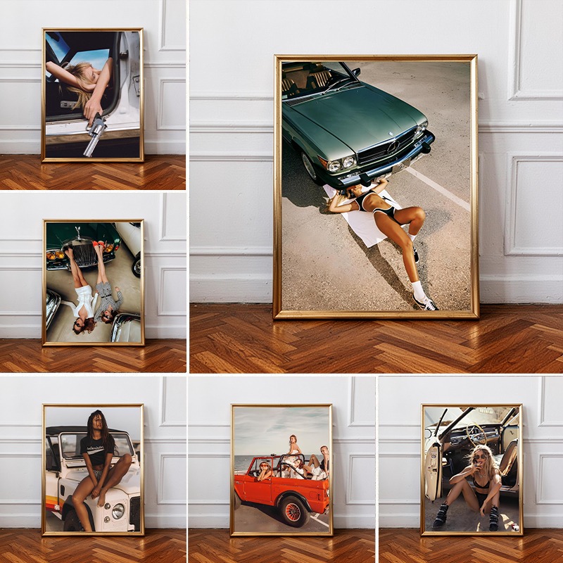 Luxury Lifestyle Living - Vintage Luxury Car and Edgy Modern