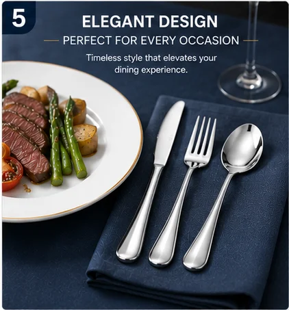 Gold Plated Cutlery - 24 Pcs Portuguese Style Western Cutlery