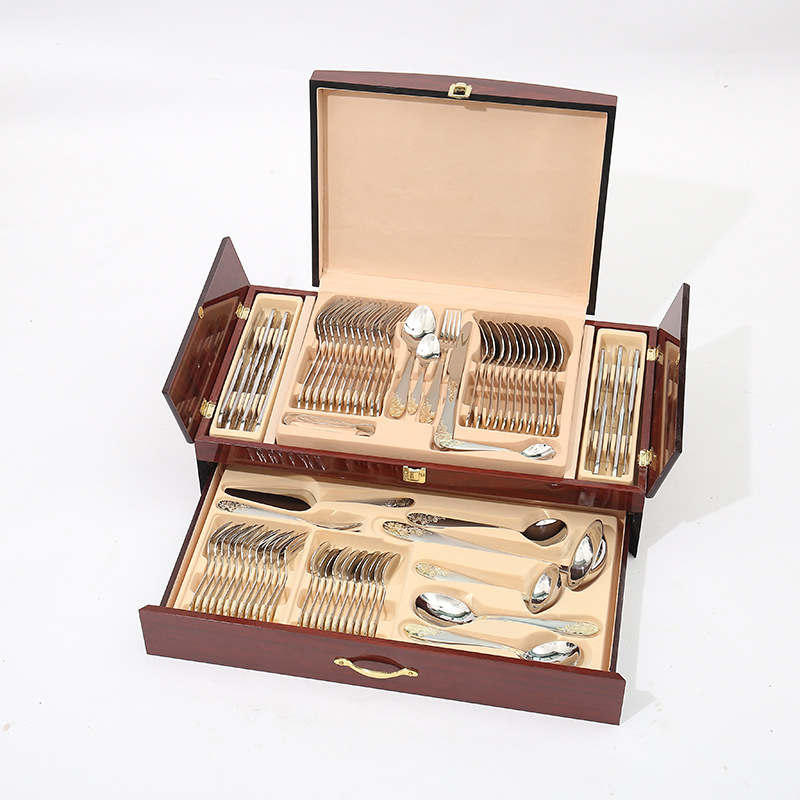 Gold Plated Cutlery - Luxury Royal Matte Gold Plated Flatware