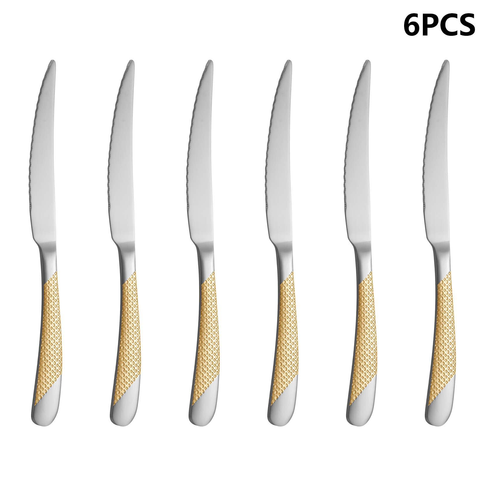 4/6/16/24pcs Stainless steel c - Gold Plated Cutlery recension och pris