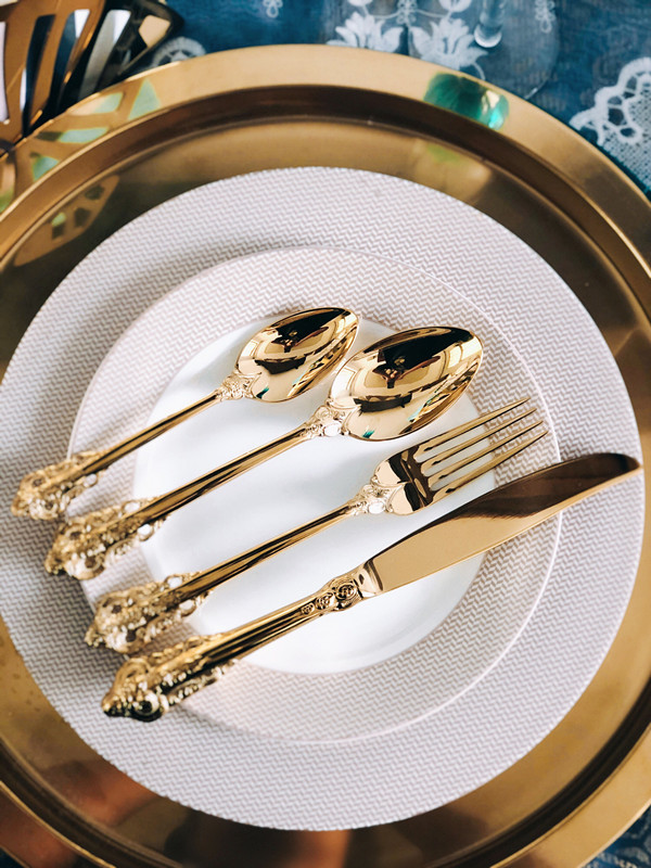 Vintage Western Gold Plated Cu - Gold Plated Cutlery recension och pris