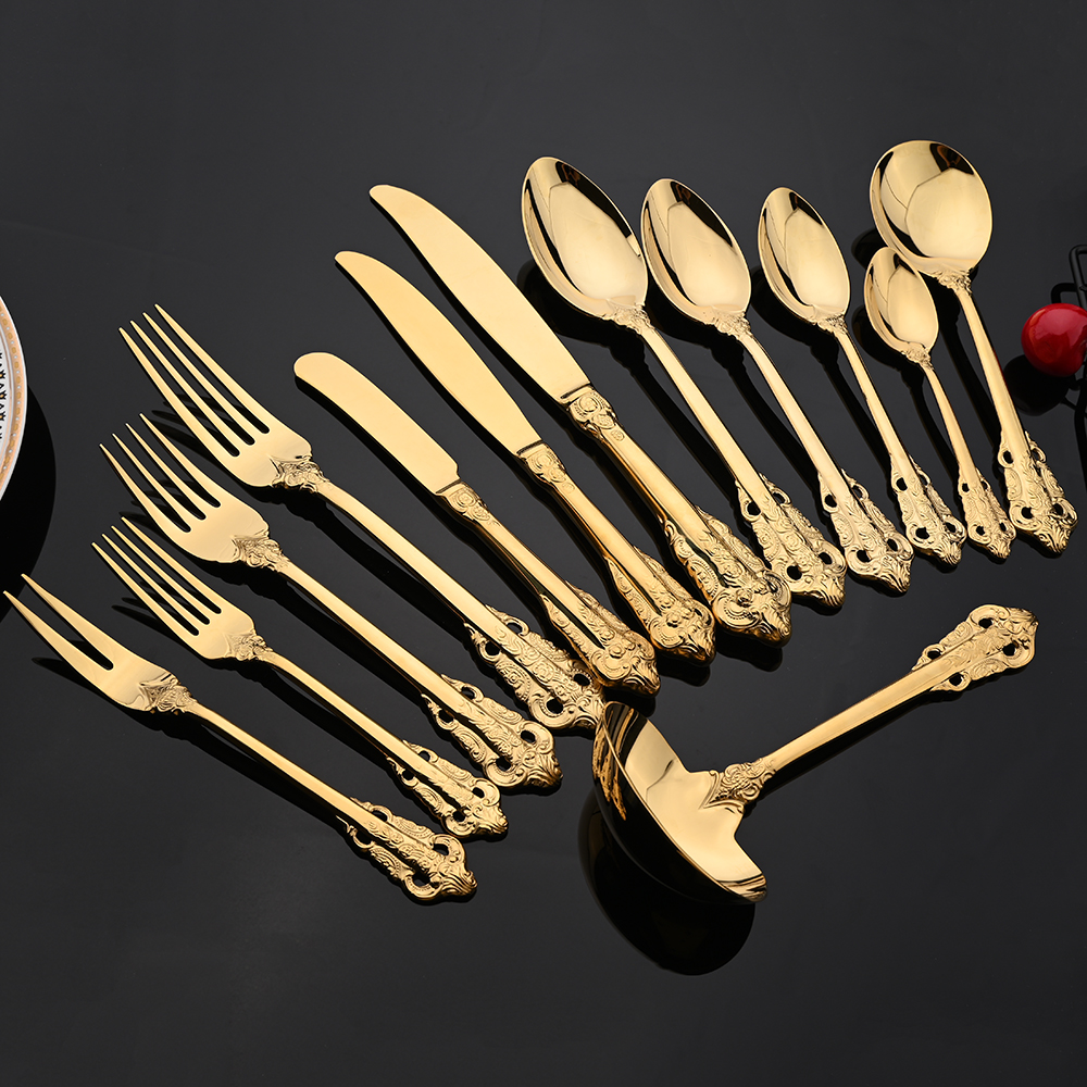 Vintage Western Gold Plated Cu - Gold Plated Cutlery recension och pris