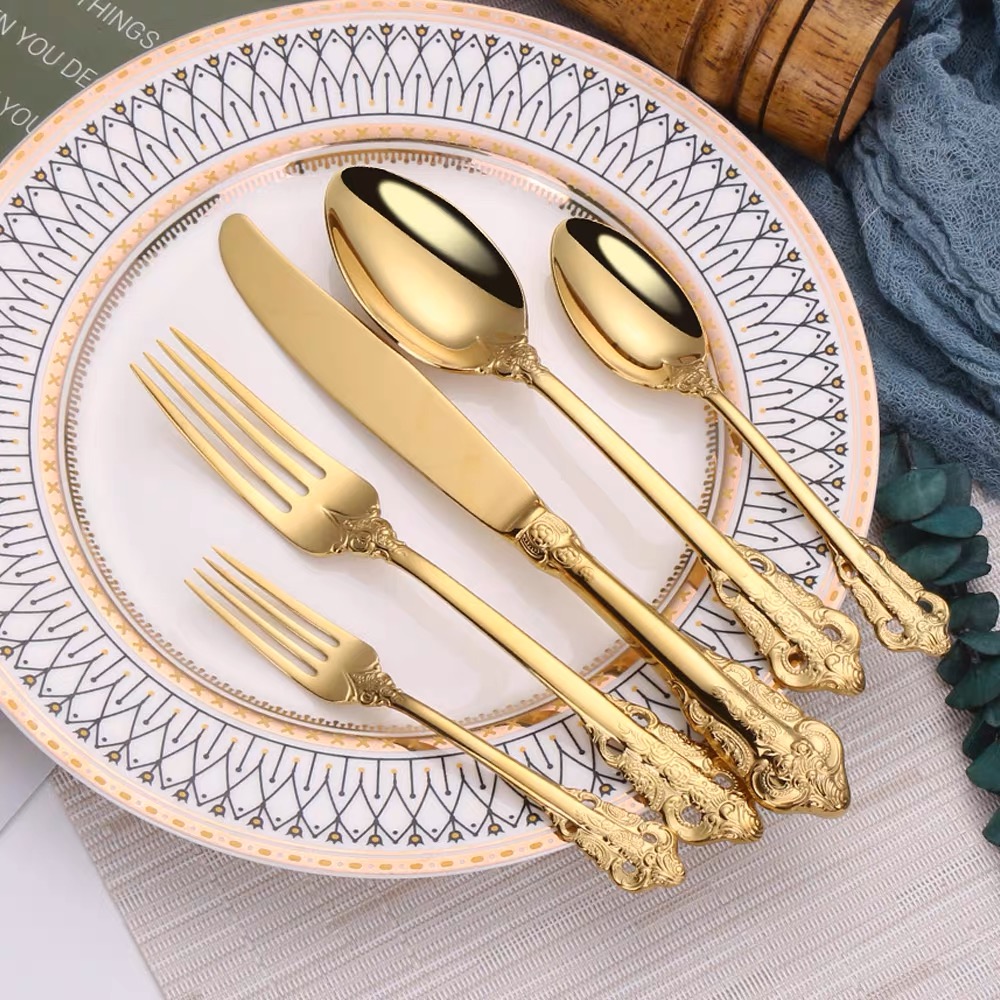 Western Gold /Silvery Plated C - Gold Plated Cutlery recension och pris