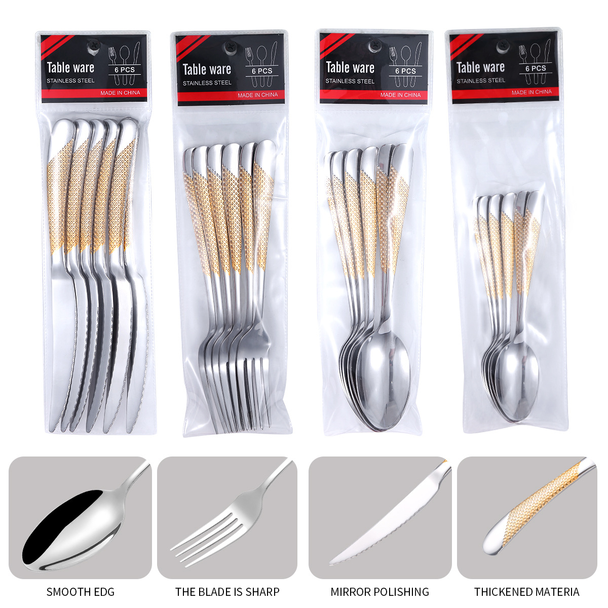 Middle East Series 6-Piece Sta - Gold Plated Cutlery recension och pris