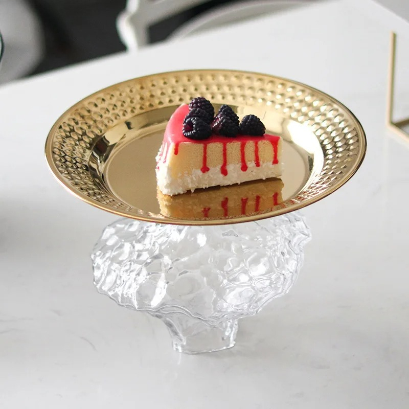 Wrinkle Glass Fruits Bowl Gold - Gold Plated Cutlery recension och pris