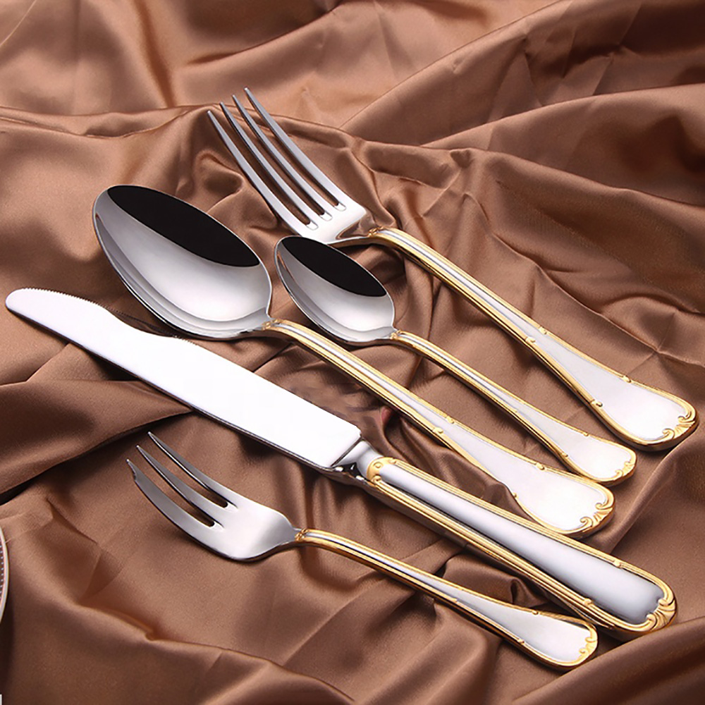 6/16/20Pcs Gold Plated Cutlery - Gold Plated Cutlery recension och pris