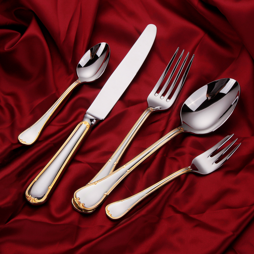 6/16/20Pcs Gold Plated Cutlery - Gold Plated Cutlery recension och pris