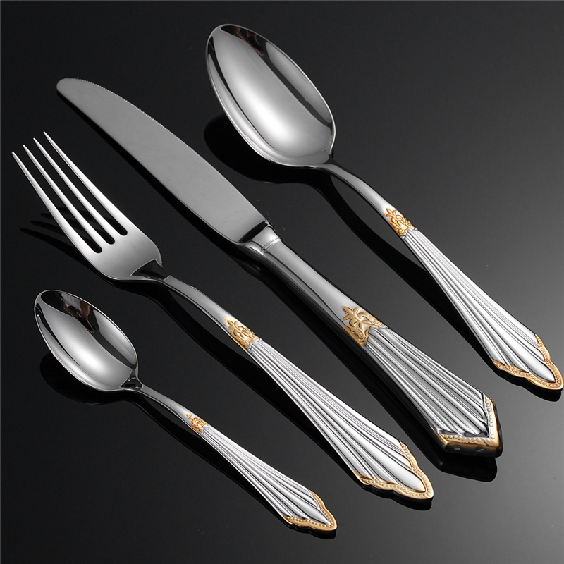 Palace Embossed 304 Stainless  - Gold Plated Cutlery recension och pris