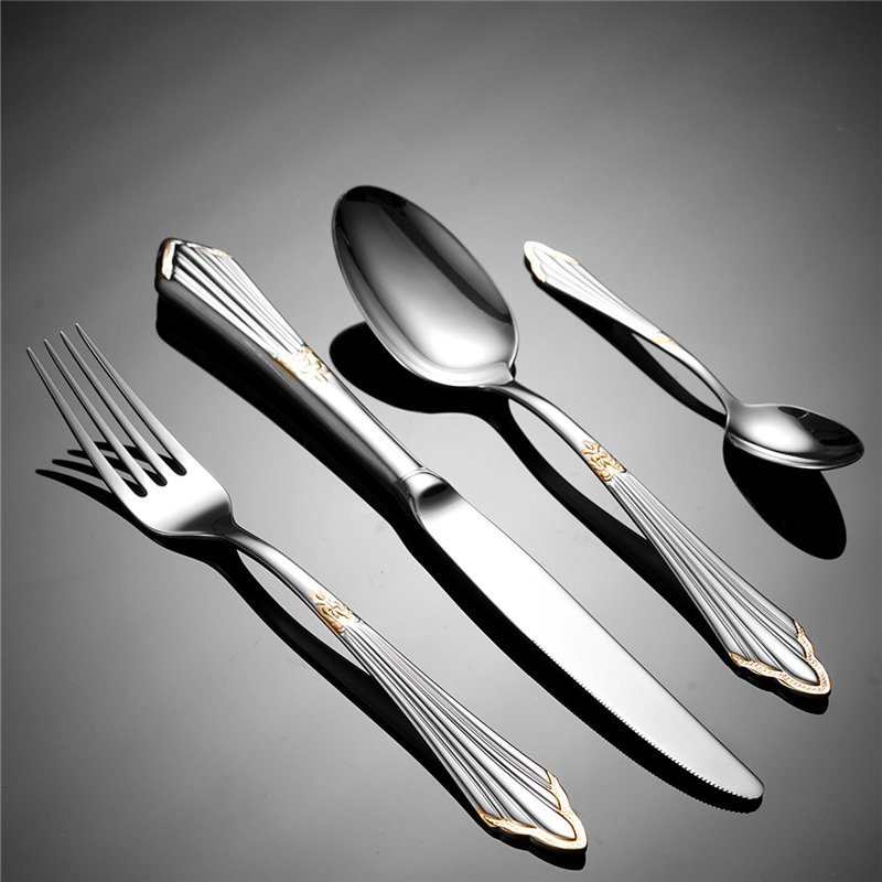 Palace Embossed 304 Stainless  - Gold Plated Cutlery recension och pris