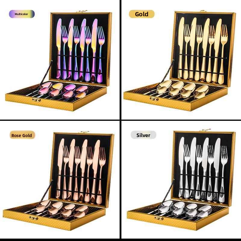 Gold Plated Stainless Steel 16 - Gold Plated Cutlery recension och pris