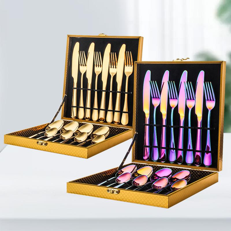 Gold Plated Stainless Steel 16 - Gold Plated Cutlery recension och pris