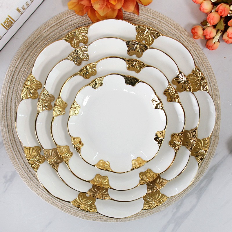 Ceramic Cutlery Steak Plate Go - Gold Plated Cutlery recension och pris